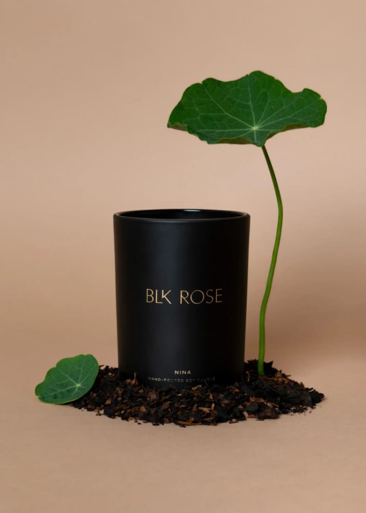 Blk Rose Candle - Nina - home & body