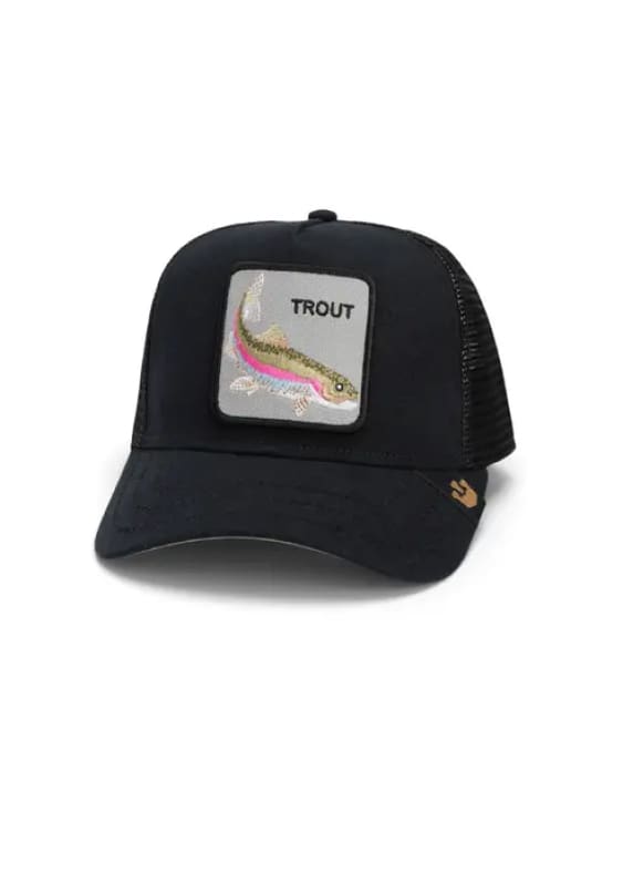 Goorin Bros Catch You Later Trucker Hat in Black Goorin