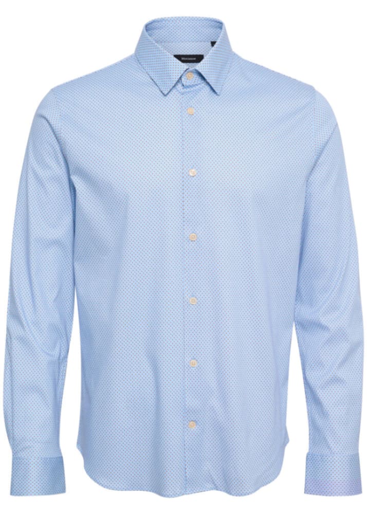 Matinique - Trostol Button Down in Chambray Blue - button