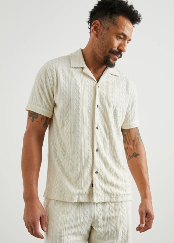 Rails- Maverick Short Sleeve Shirt in Ecru - Tops
