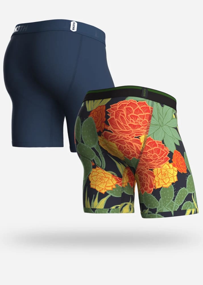 BN3TH - Classic Boxer Brief 2 Pack Navy and Desert Bloom -