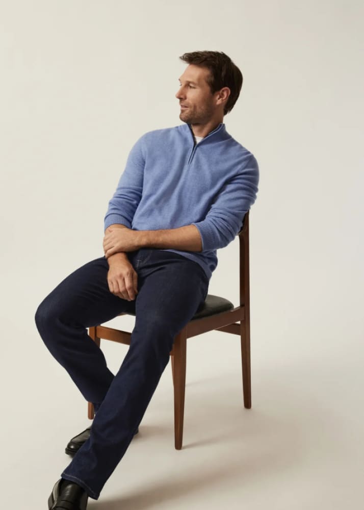 34 Heritage - Cool Tapered Leg Jeans in Deep Blue Refined