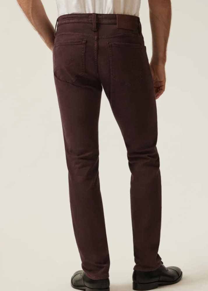 34 Heritage - Cool Tapered Leg Pants in Burgundy Diagonal