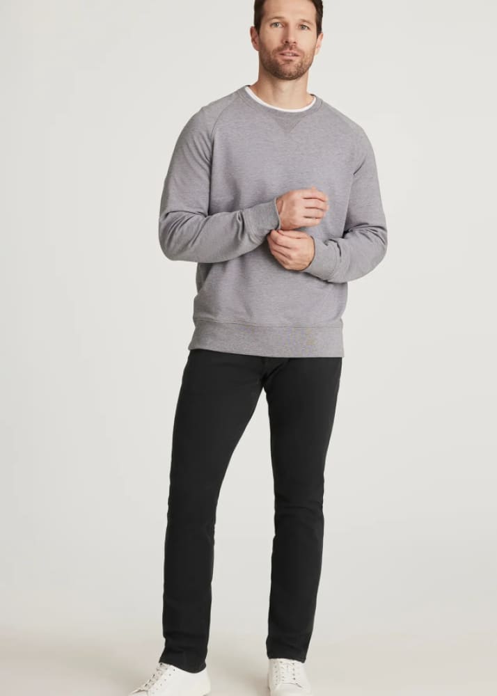 34 Heritage - Cool Tapered Leg Pants in Charcoal Diagonal