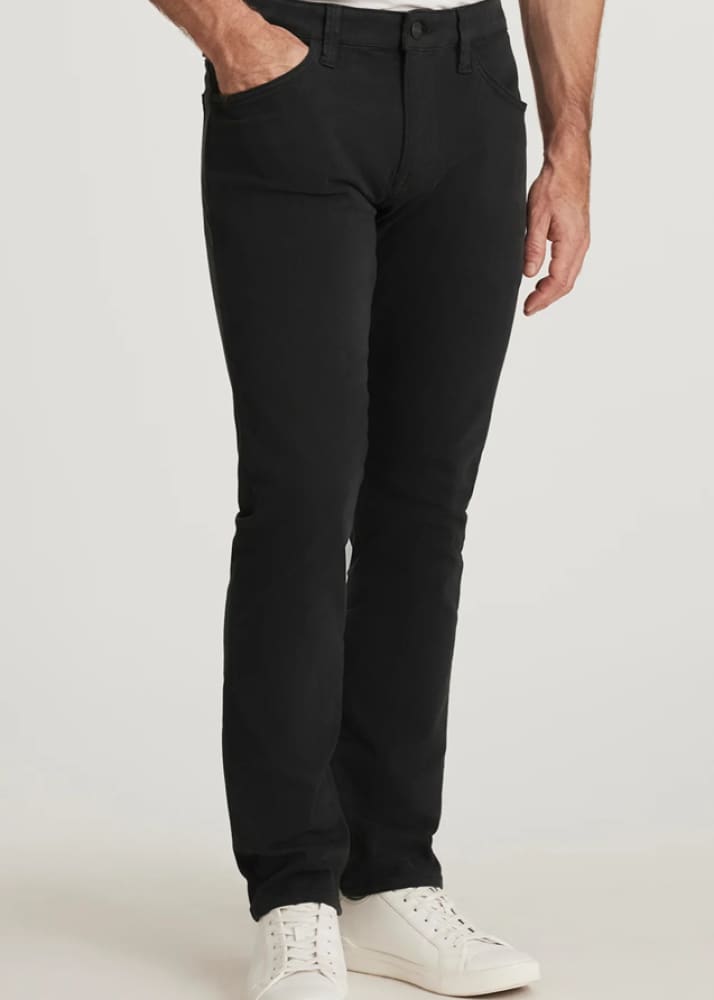 34 Heritage - Cool Tapered Leg Pants in Charcoal Diagonal