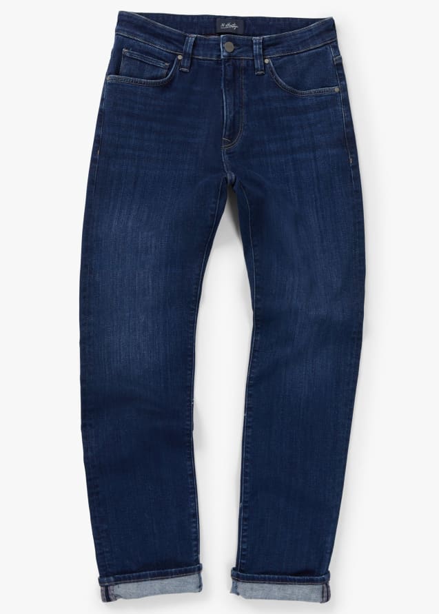 34 Heritage - Courage Straight Leg Jeans In Deep Brushed