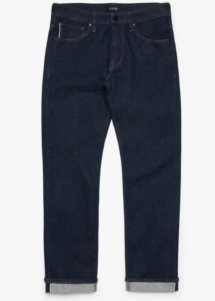 34 Heritage - Courage Straight Leg Jeans In Rinse Selvedge