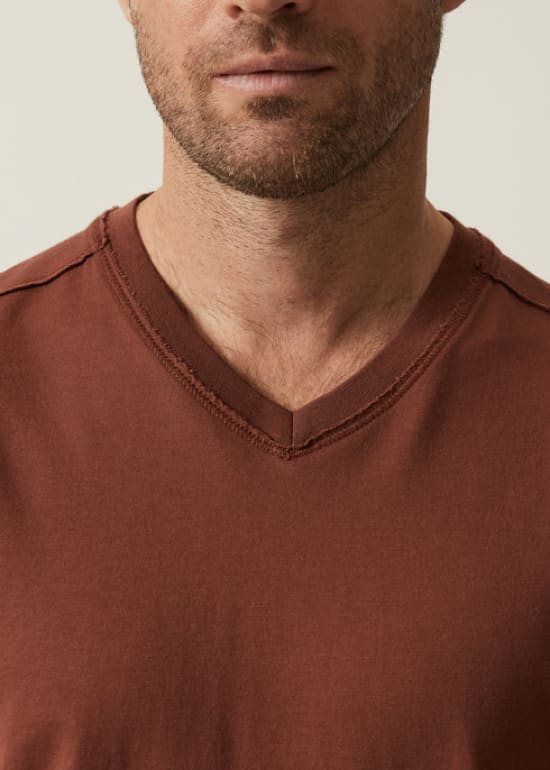 34 Heritage- Deconstructed V-Neck Tshirt | 34 Heritage | Fellow by Floc