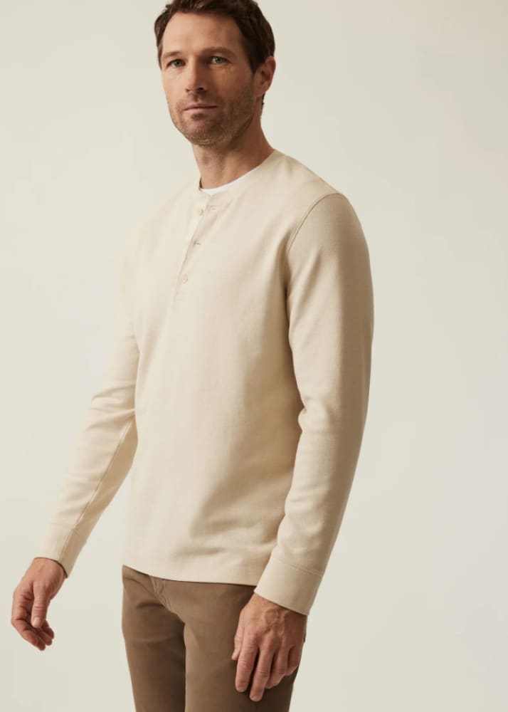 34 Heritage - Long Sleeve Henley Shirt - Tops