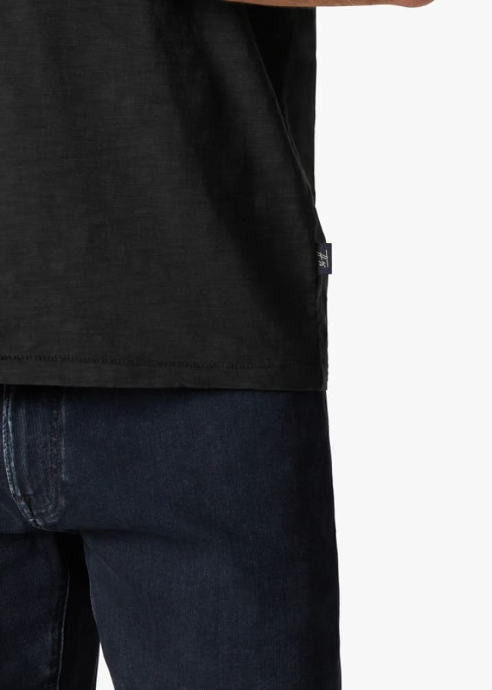 34 Heritage - Slub Crew Neck T-Shirt in Black - Tees & Tanks