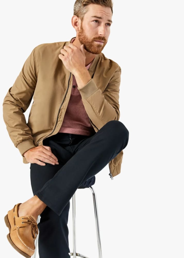 34 Heritage Verona Slim Leg Chino Pants In Black High Flyer