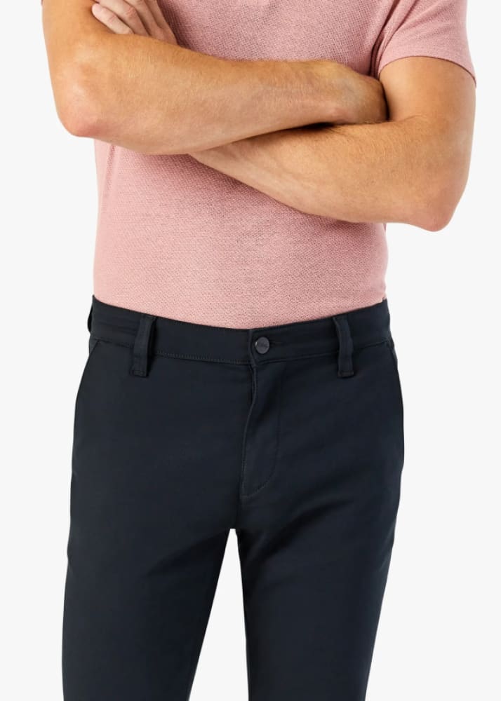 34 Heritage Verona Slim Leg Chino Pants In Black High Flyer