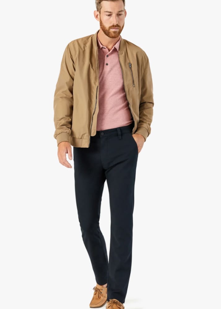 34 Heritage Verona Slim Leg Chino Pants In Black High Flyer