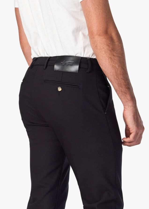 34 Heritage - Verona Tailored Slim Leg Chino Pants In Black