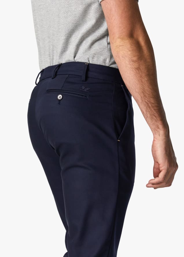 34 Heritage - Verona Tailored Slim Leg Chino Pants In Navy