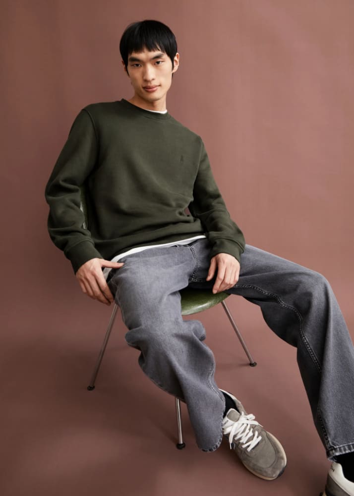 Armed Angels - Baaro Fleece Sweatshirt in Forest Pine
