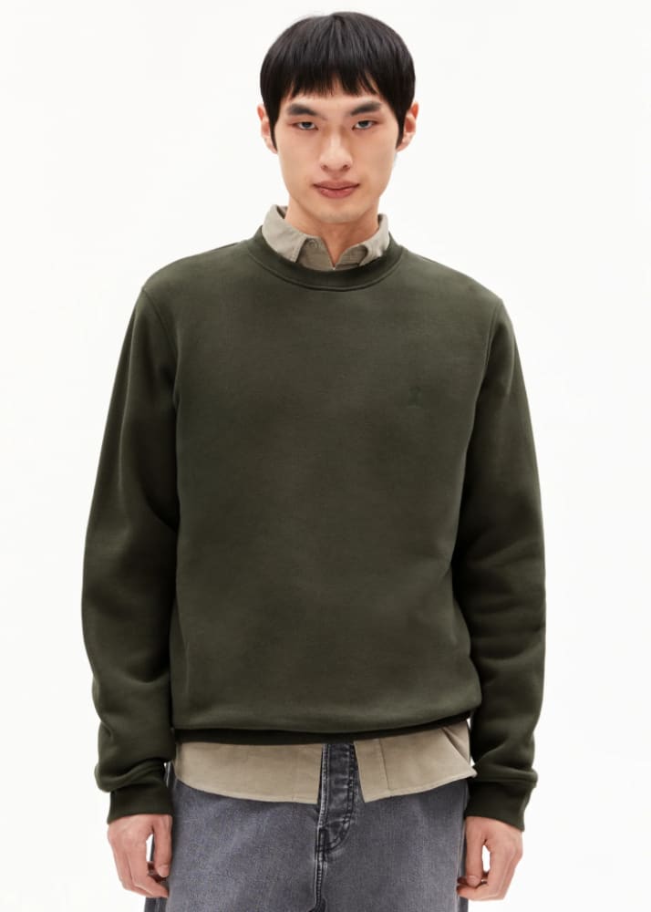 Armed Angels - Baaro Fleece Sweatshirt in Forest Pine
