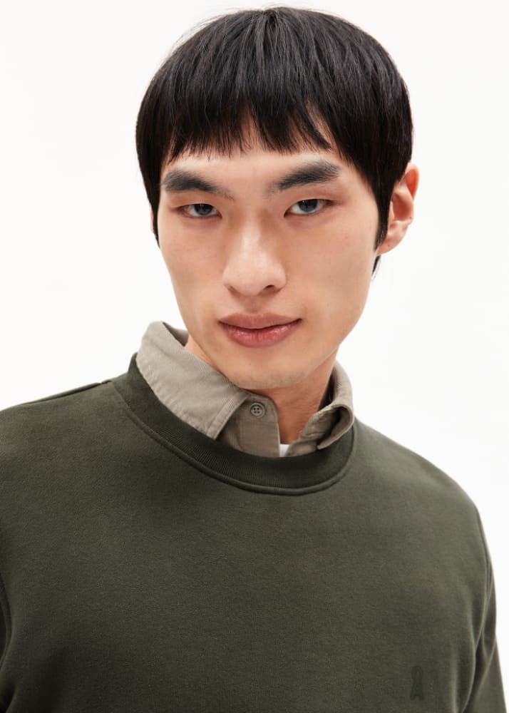 Armed Angels - Baaro Fleece Sweatshirt in Forest Pine