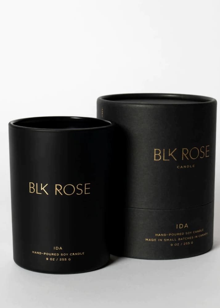 Blk Rose Candle - Ida home & body