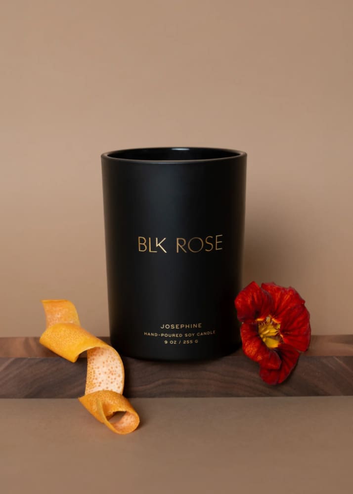 Blk Rose Candle- Josephine - home & body