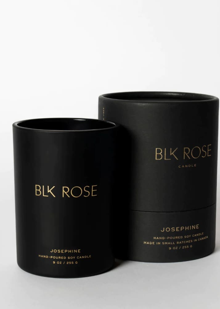 Blk Rose Candle- Josephine - home & body