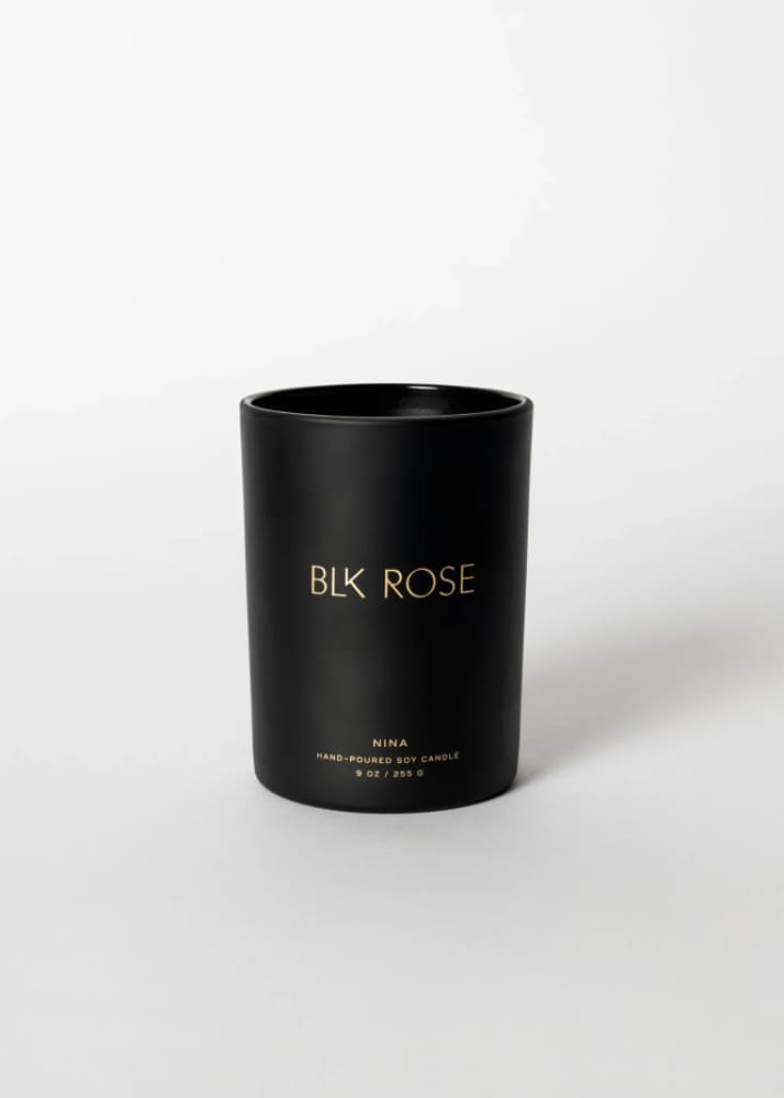 Blk Rose Candle- Nina - home & body