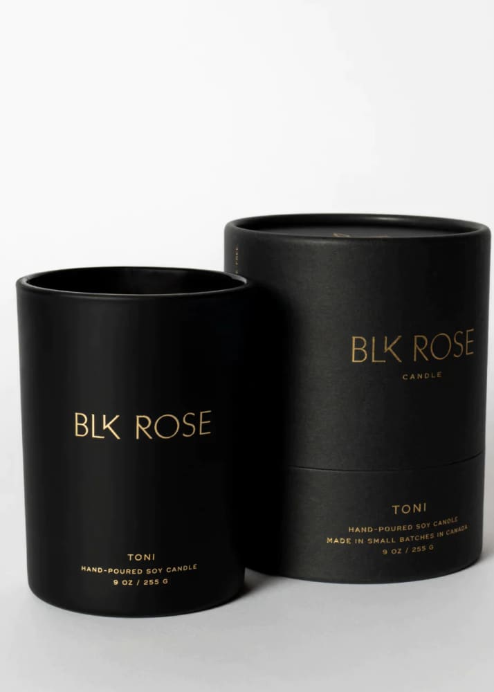 Blk Rose Candle - Toni home & body