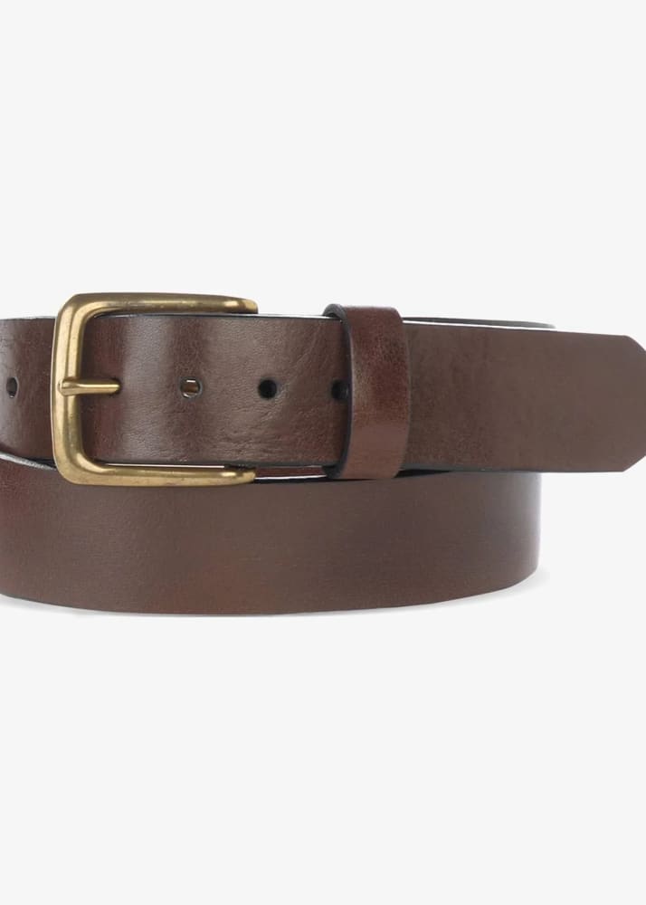 Brave Leather- Duccio Belt - Brown/ Gold / 34