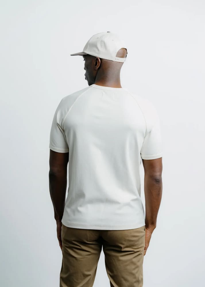 Champlain- Basic Raglan Tee in Creme - Tees & Tanks