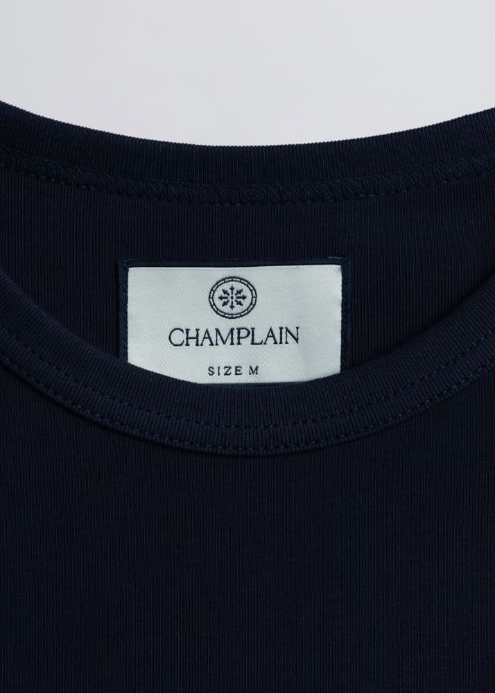 Champlain- Basic Raglan Tee in Navy - Tees & Tanks