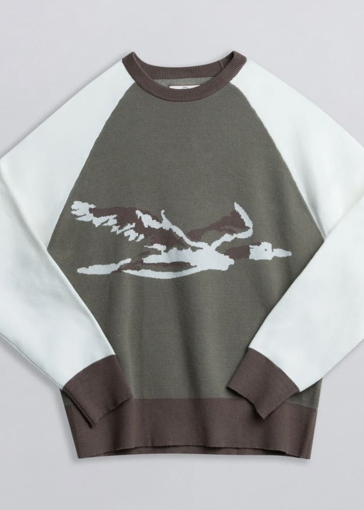 Champlain- Duck Sweater in Cream - & Knitwear