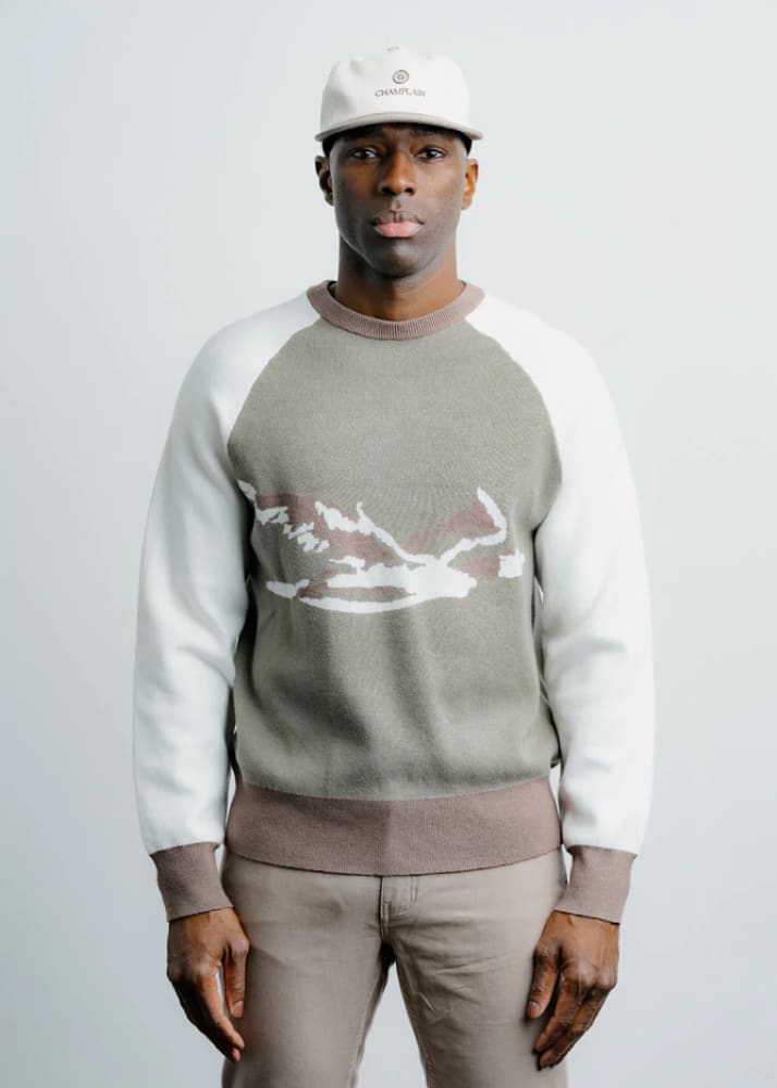 Champlain- Duck Sweater in Cream - & Knitwear