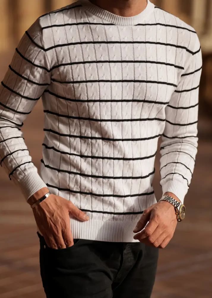 Donato - Rayas Long Sleeve Shirt - M - Tops