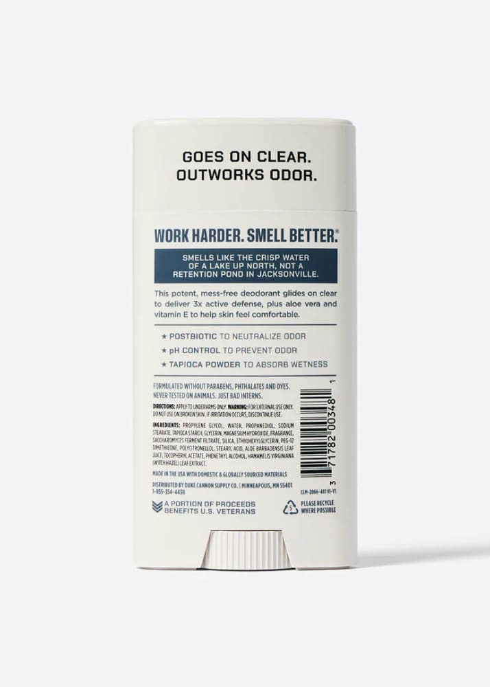 Duke Cannon Air Defense Active Deodorant Aluminum Free