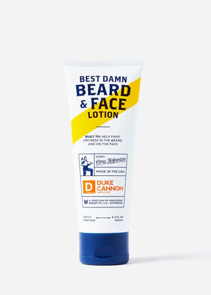 Duke Cannon Best Damn Beard & Face Lotion Bath Body