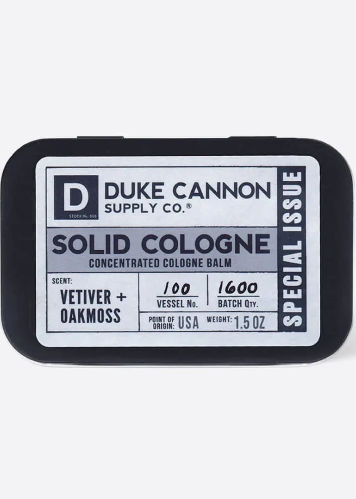 Duke Cannon Solid Cologne Vetiver and Oakmoss Bath & Body