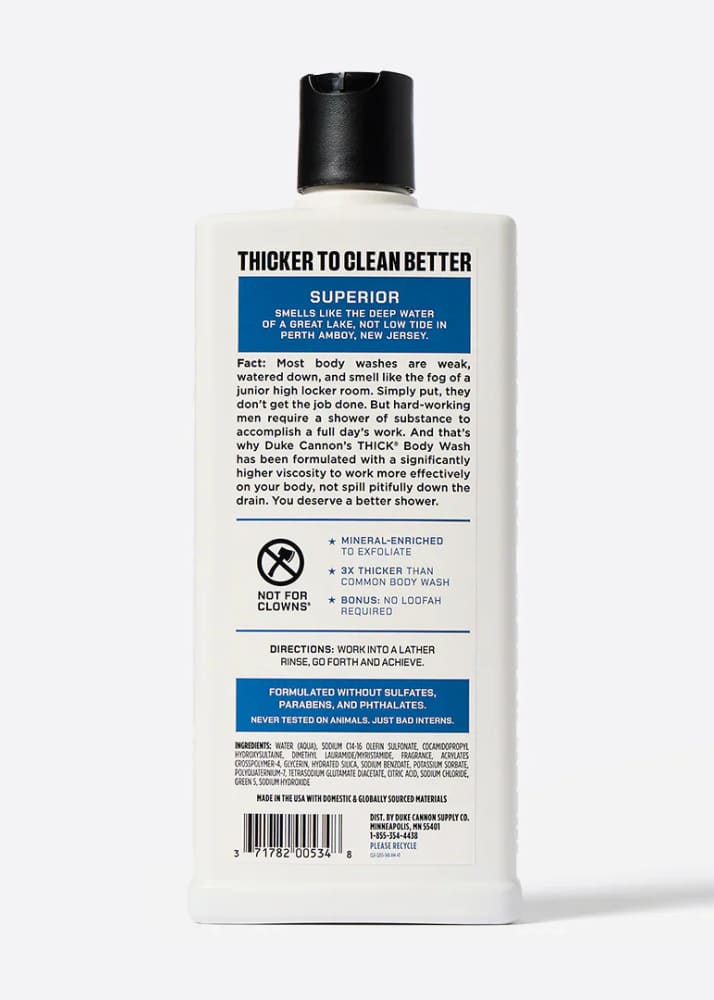 Duke Cannon Thick Body Wash Superior Bath &