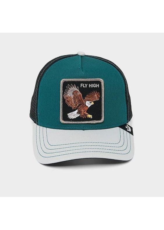 Goorin Bros- Fly High Bird Trucker Hat in Emerald - hat