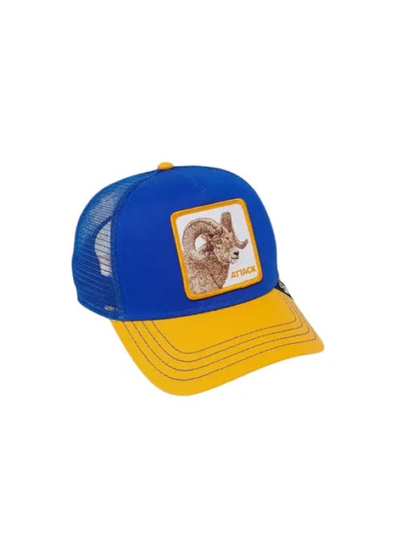 Goorin Bros- The Attack Ram Trucker Hat in Cobalt - hat