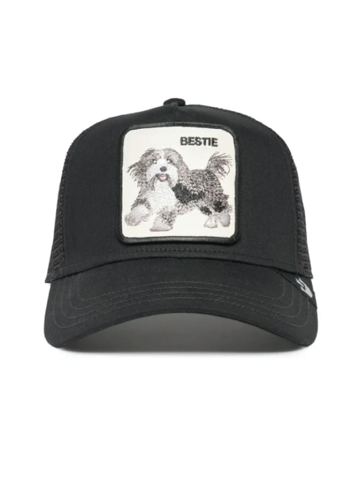 Goorin Bros- The Bestie Dog Trucker Hat in Black - hat