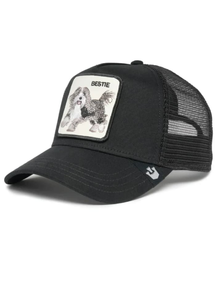 Goorin Bros- The Bestie Dog Trucker Hat in Black - hat