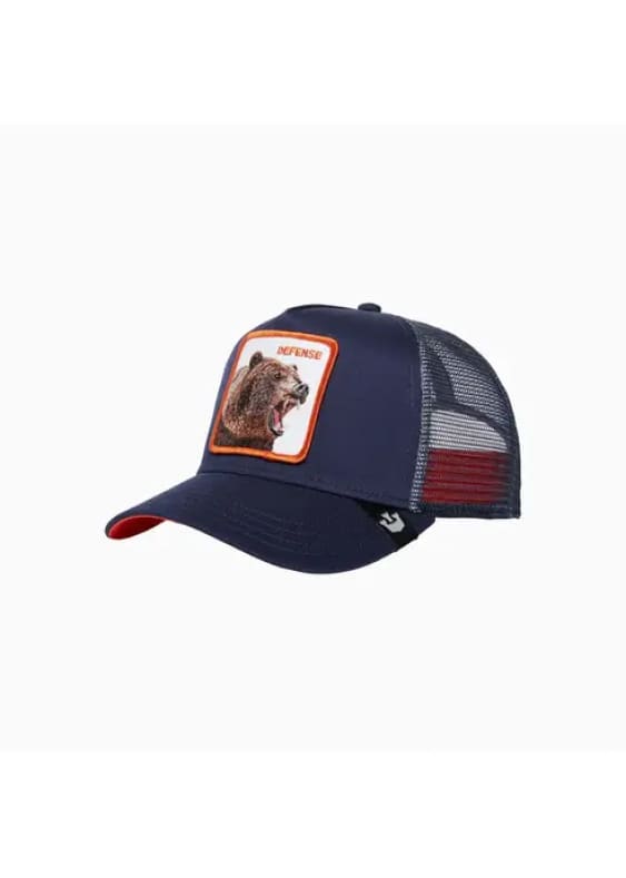 Goorin Bros- The Defense Bear Trucker Hat in Navy - hat