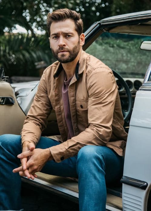 KATO - Anvil Oxford Paraffin Wax Shirt Jacket in Khaki -