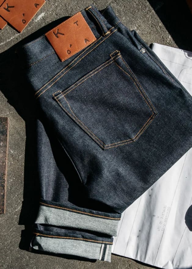 Kato- The Pen Slim Jean in 10.5OZ Indigo Raw Selvedge