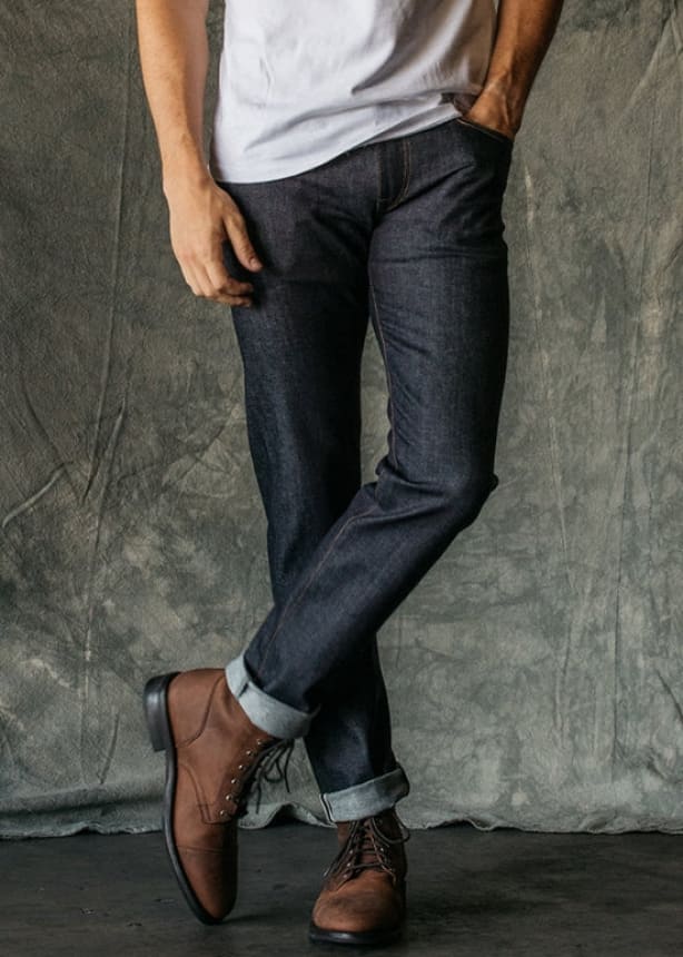 Kato- The Pen Slim Jean in 10.5OZ Indigo Raw Selvedge