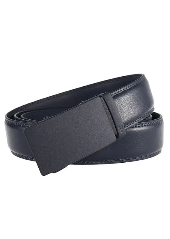KNKT - Cutter Leather Belt in Navy