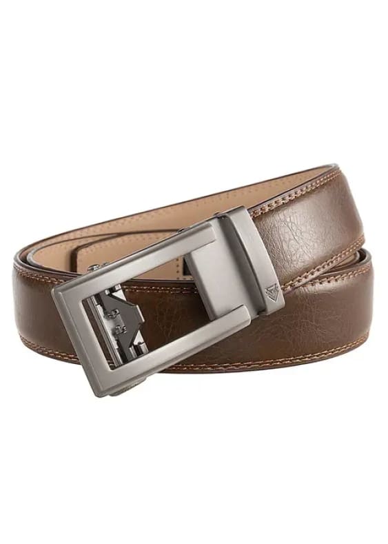 KNKT - Steel Odyssey Leather Belt in Oak