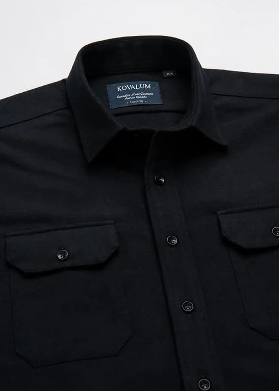 Kovalum- Devon Work Shirt in Black - XXL - top