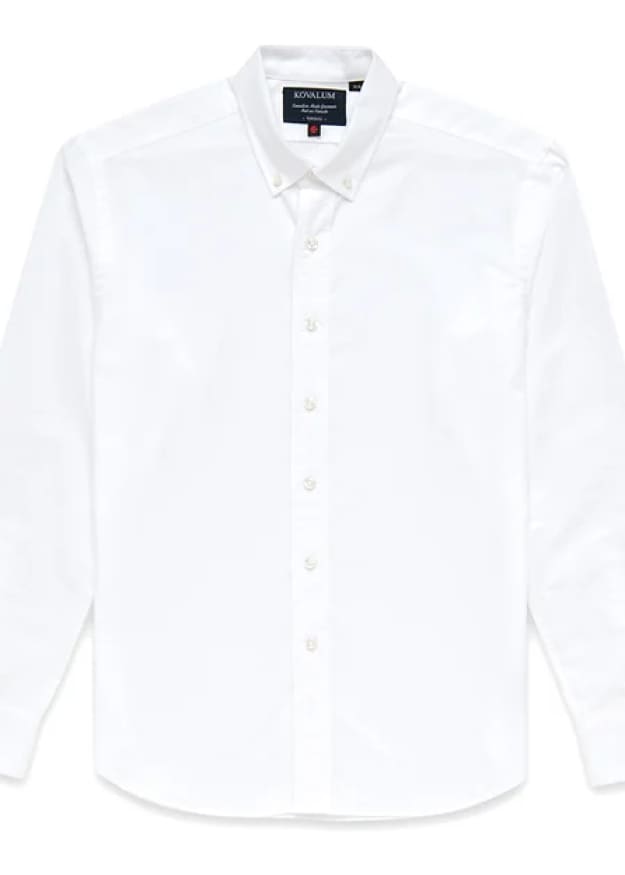 Kovalum - Oxford Long Sleeve Button Down - button shirting