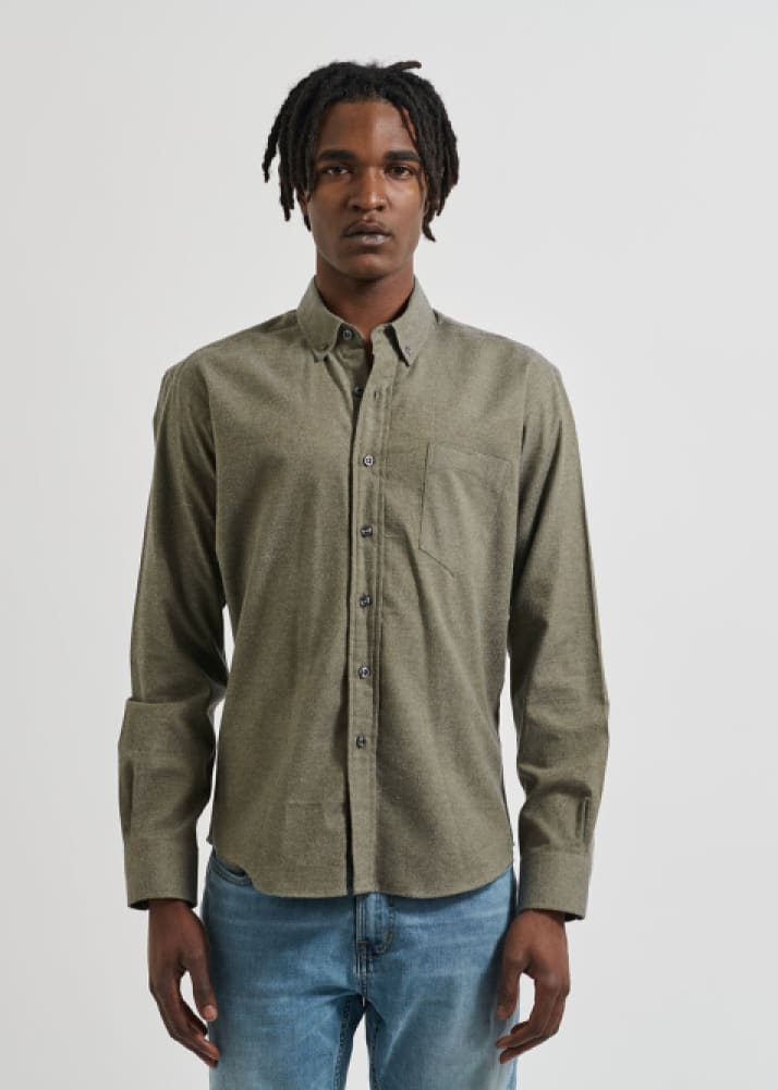 Kovalum- Pillar Cashmere Button Down - button shirting